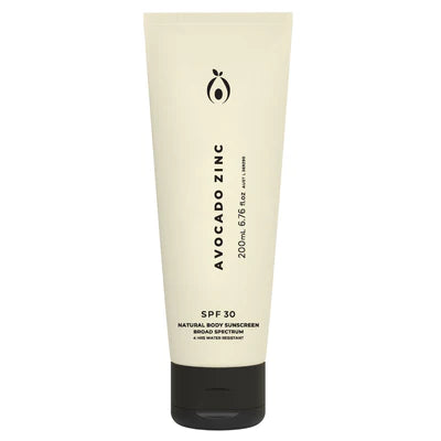 Avocado Zinc - SPF 30 NATURAL BODY SUNSCREEN