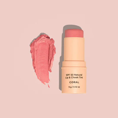 Avocado Zinc - SPF 50 NATURAL LIP & CHEEK TINT - CORAL